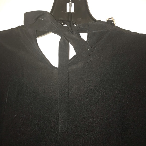 Couture Dolce & Gabbana Blk Rhinestone Neck Blouse - Picture 6 of 8